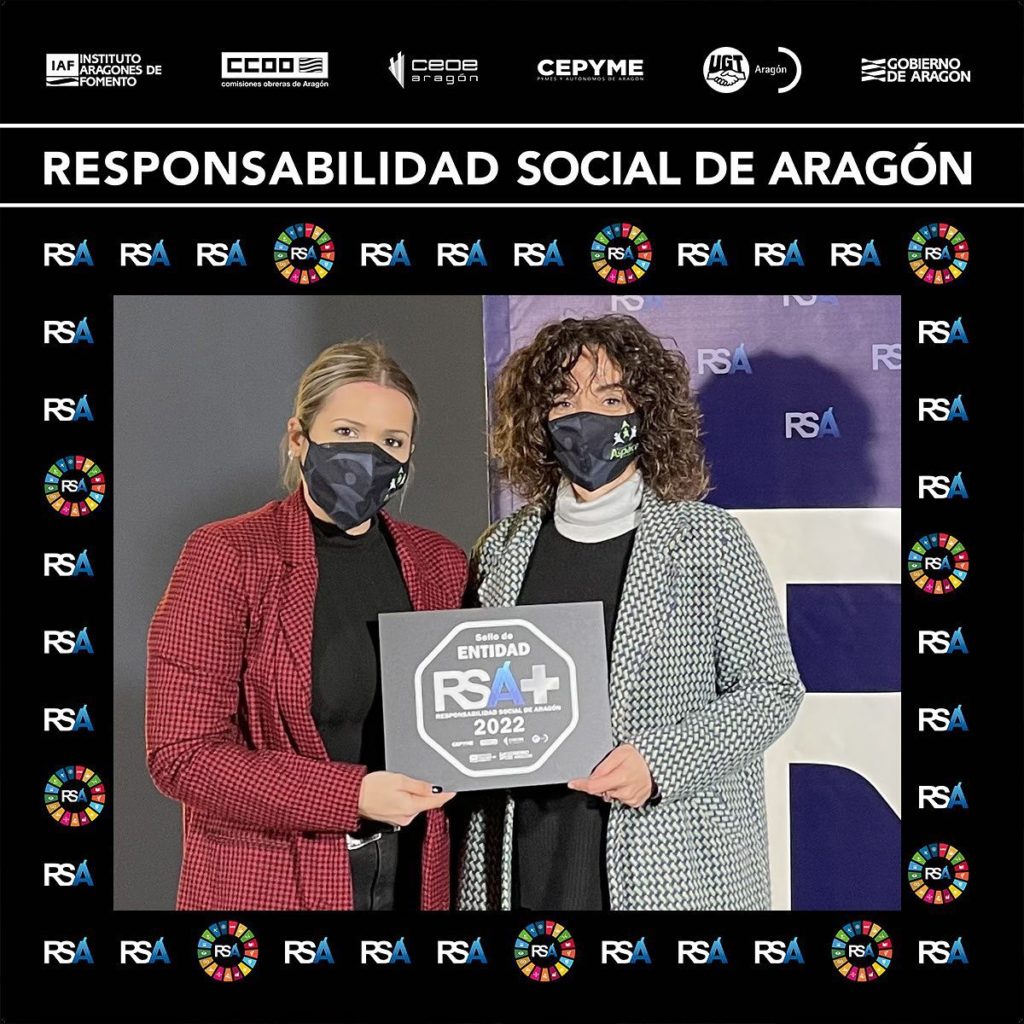 Un año más Fundación Aspace Zaragoza renueva los sellos RSA y RSA+