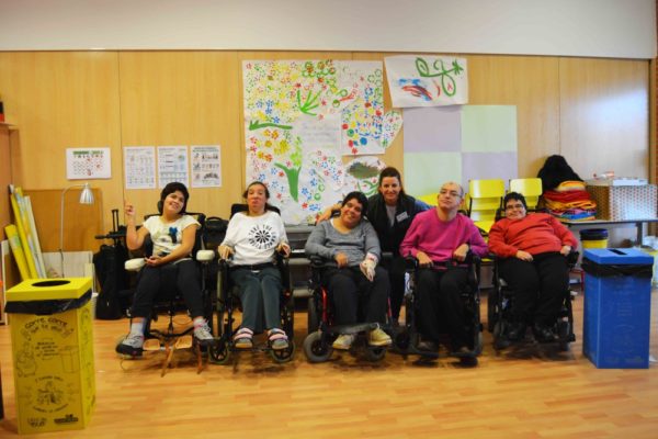 Taller de reciclaje con ECOEMBES y ASPACE Zaragoza